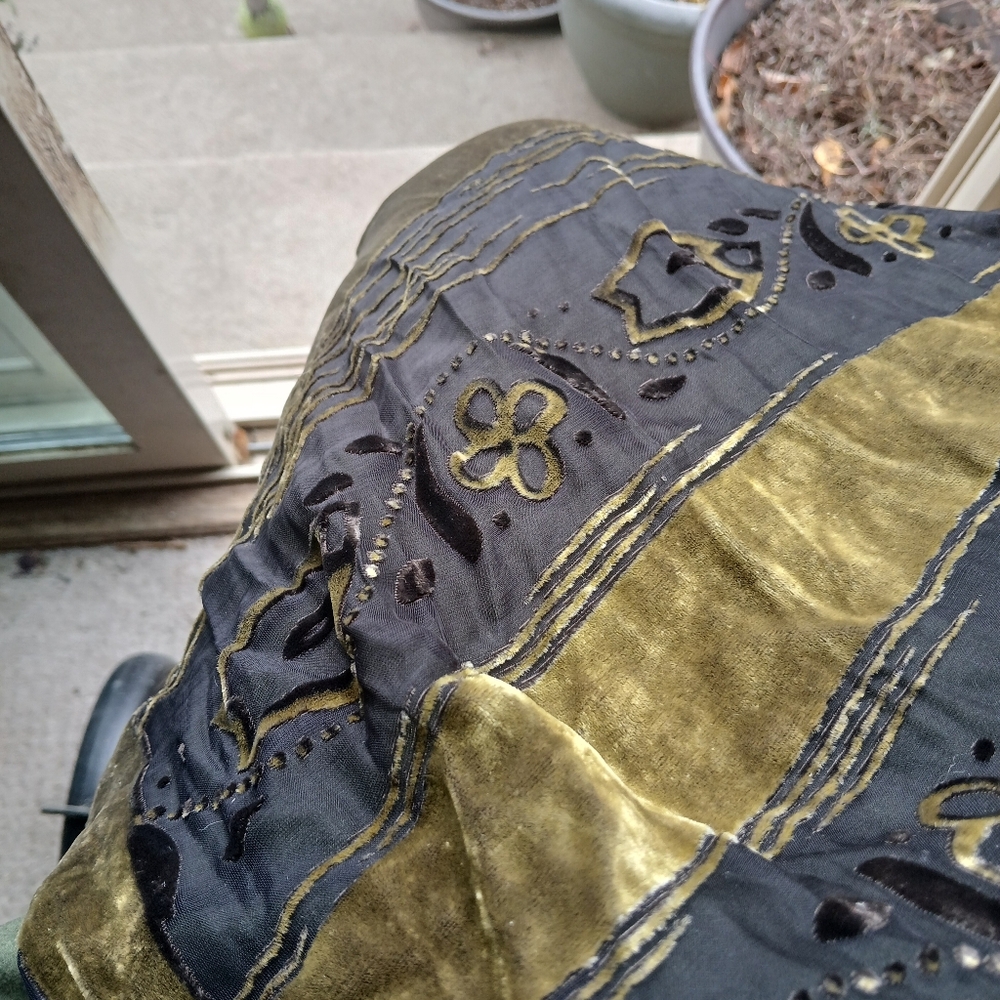 Velvet Burnout Scarf